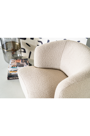 Boucle Upholstered Barrel Chair | Eleonora Charlotte | OROA.com