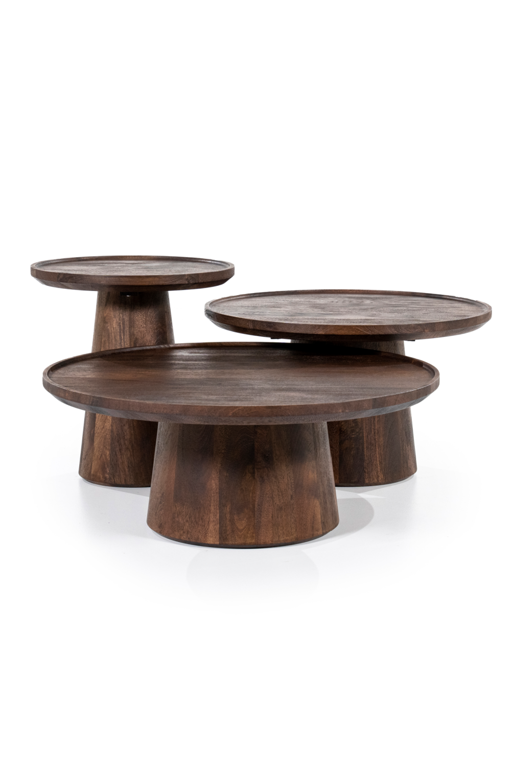 Wooden Pedestal Coffee Table | Eleonora Ron | OROA.com
