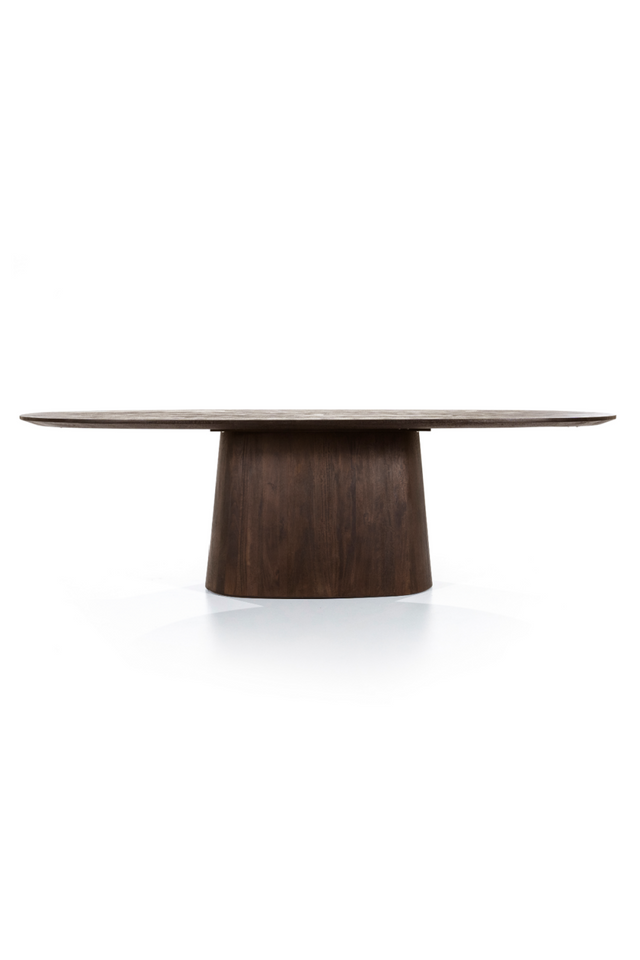 Mango Wood Pedestal Dining Table M | Eleonora Aron | OROA.com