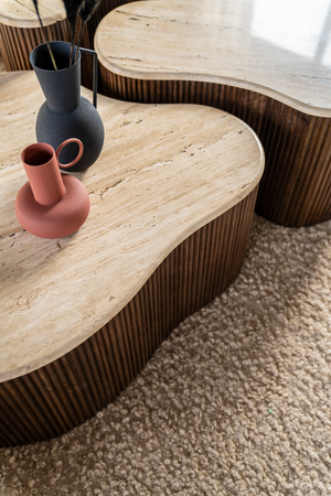 Organic Travertine Coffee Table | Eleonora Mari | OROA.com