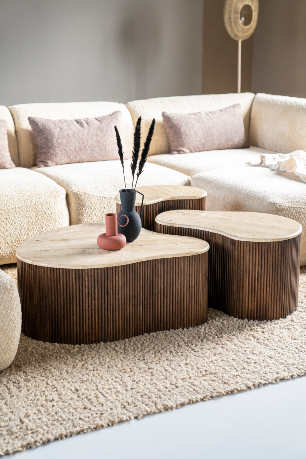 Organic Travertine Coffee Table | Eleonora Mari | OROA.com