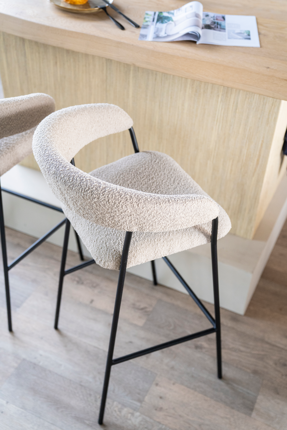 Upholstered Modern Bar Chair | Eleonora Luka | OROA.com