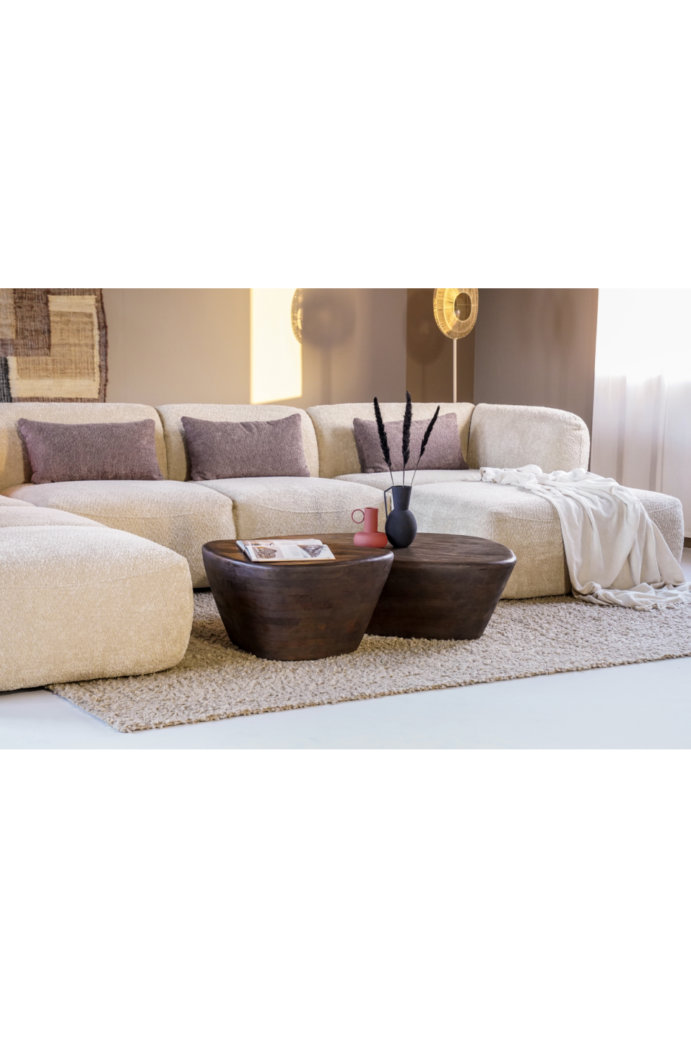 Wooden Free-Form Coffee Table L | Eleonora Mila | OROA.com