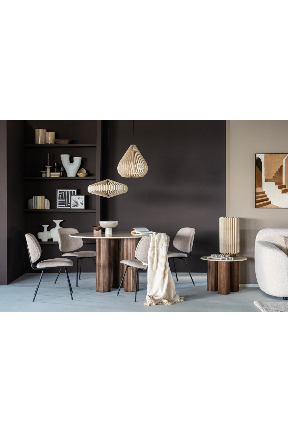 Round Marble Side Table | Eleonora Xavi | OROA.com