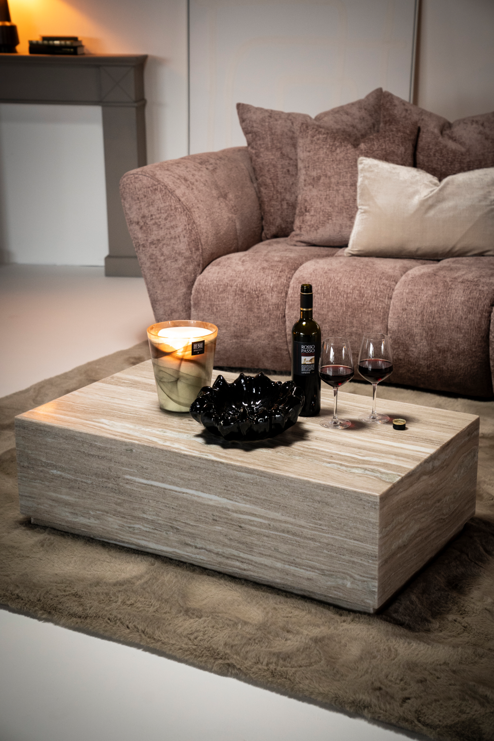Lacquered Marble Coffee Table | Eleonora Vince | OROA.com