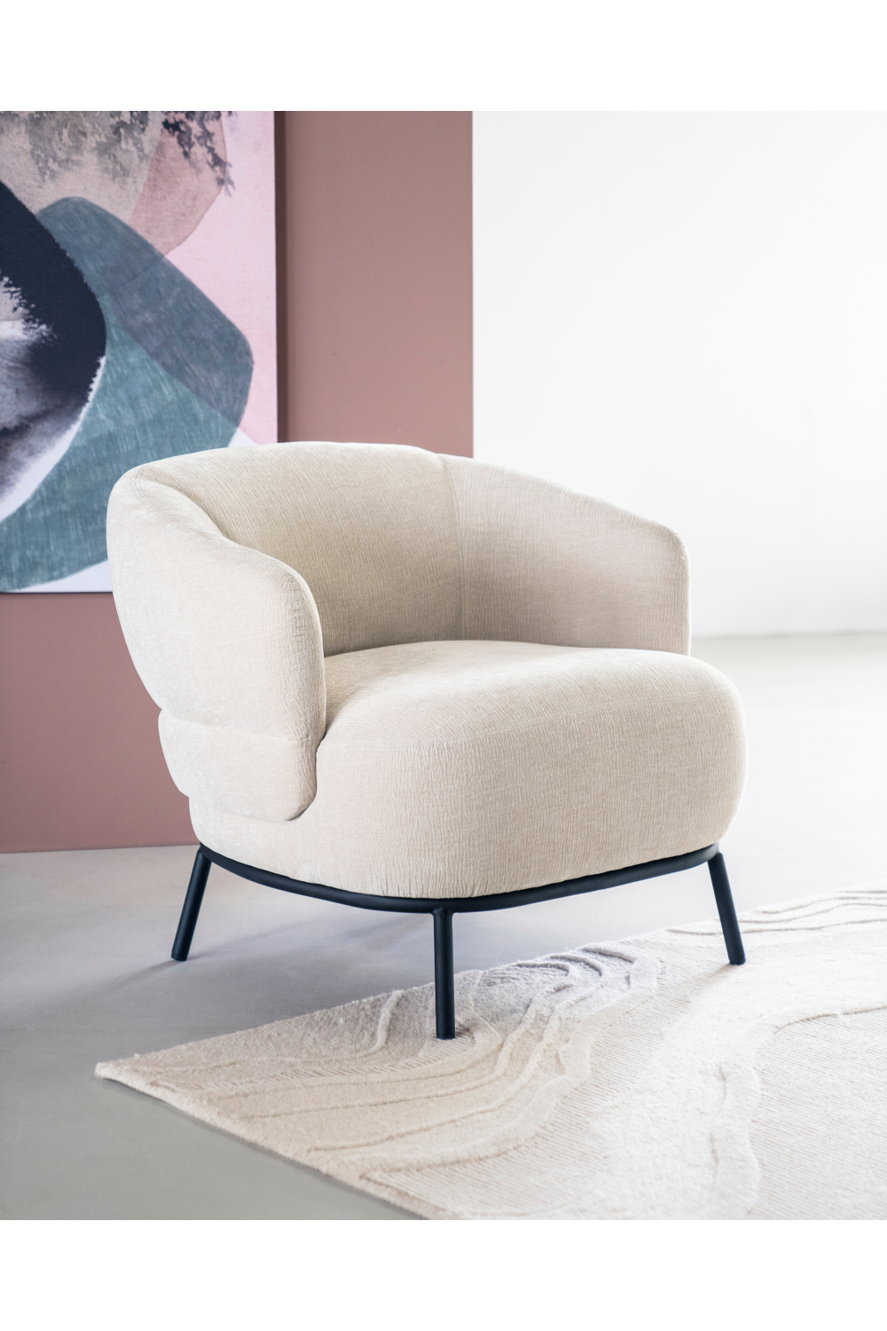 Minimalist Barrel Armchair | Eleonora David | OROA.com