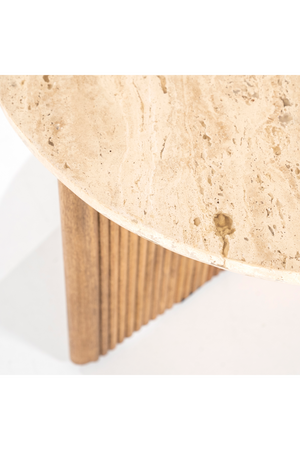 Round Mango Wood Side Table | Eleonora Sara | OROA.com