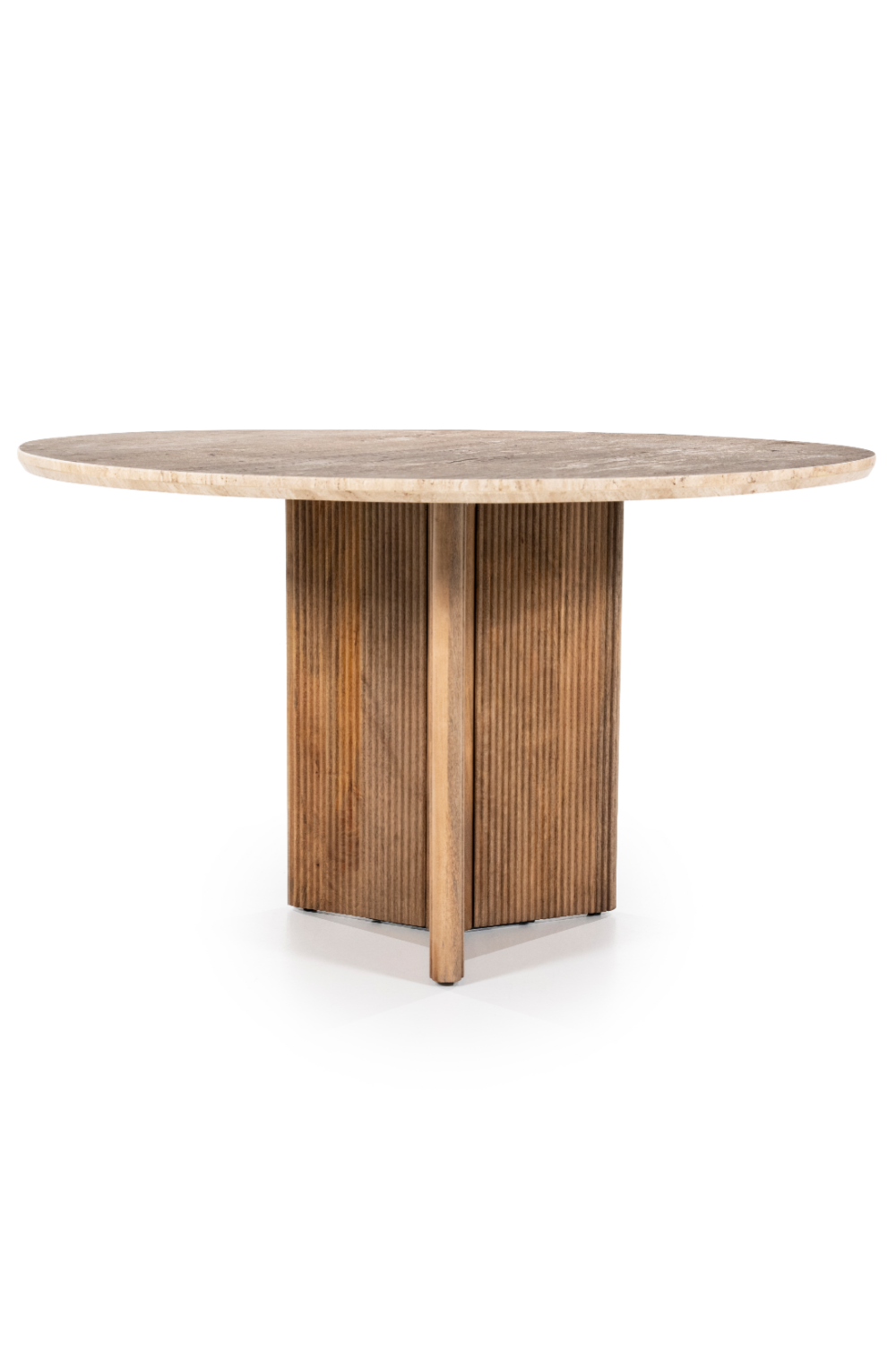 Round Mango Wood Dining Table | Eleonora Sara | OROA.com