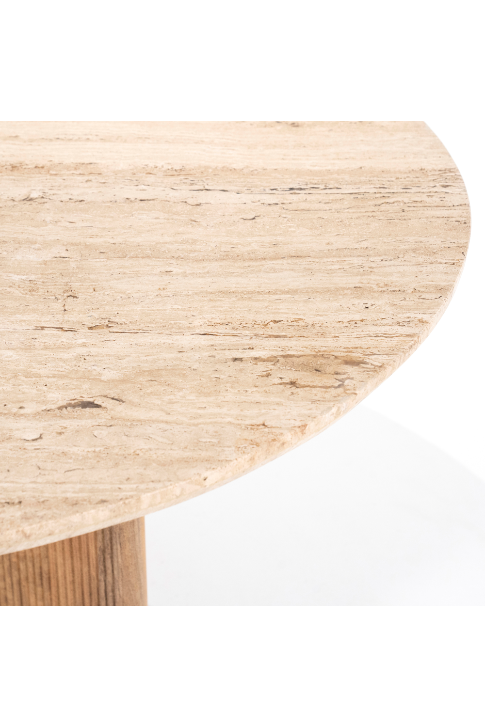Round Mango Wood Dining Table | Eleonora Sara | OROA.com