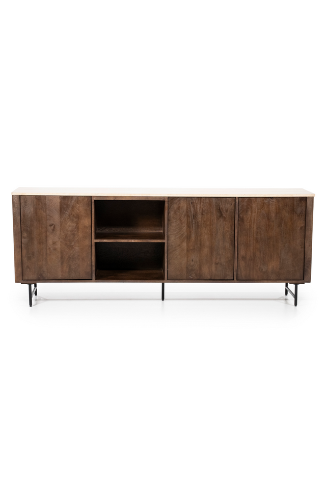 Mango Wood 3-Door Sideboard | Eleonora Lio | OROA.com