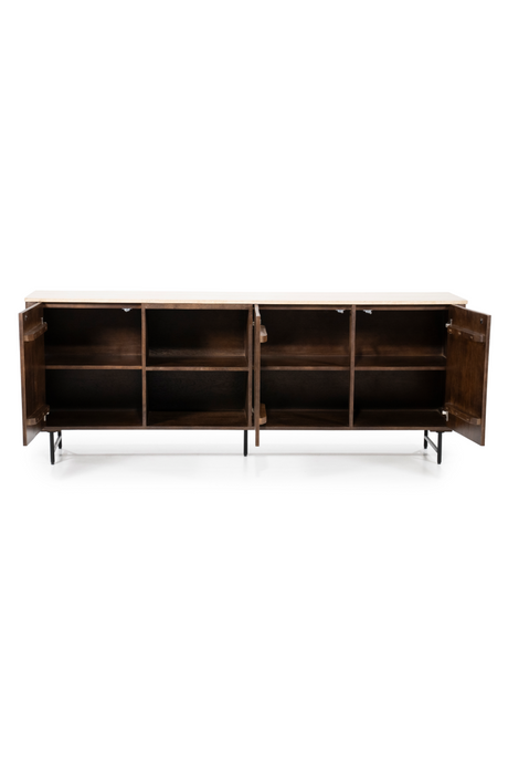 Mango Wood 3-Door Sideboard | Eleonora Lio | OROA.com