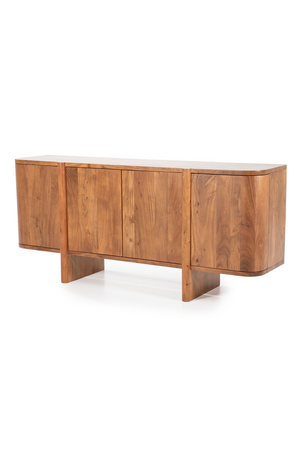 Modern Acacia 4-Door Sideboard | Eleonora Julian | OROA.com