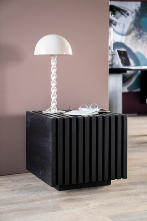 Slatted Cube Side Table | Eleonora Tom | OROA.com