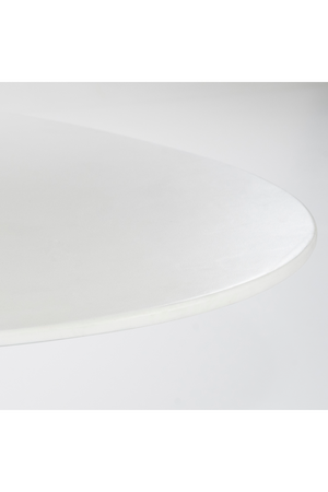 White Oval Glass Dining Table | Eleonora Elin | OROA.com