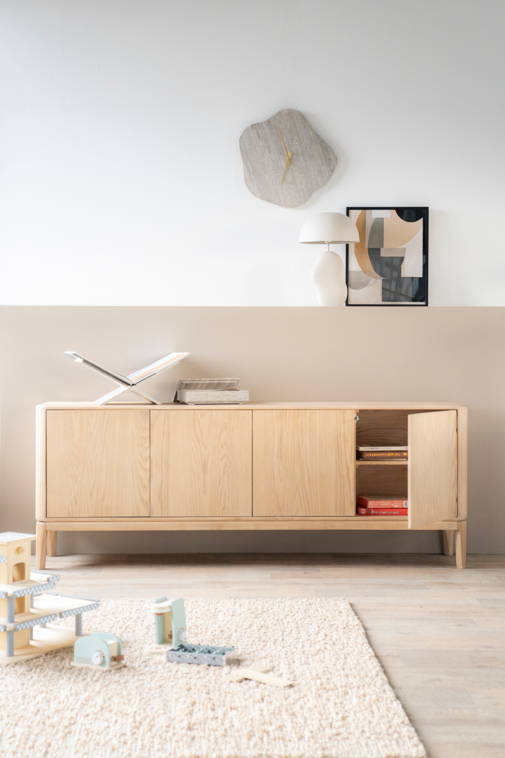 Oak 4-Door Sideboard | Eleonora Harvey | OROA.com
