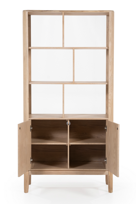 Oak 2-Door Bookcase | Eleonora Harvey | OROA.com