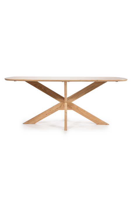 Natural Acacia Wood Dining Table | Eleonora Nikki | OROA.com