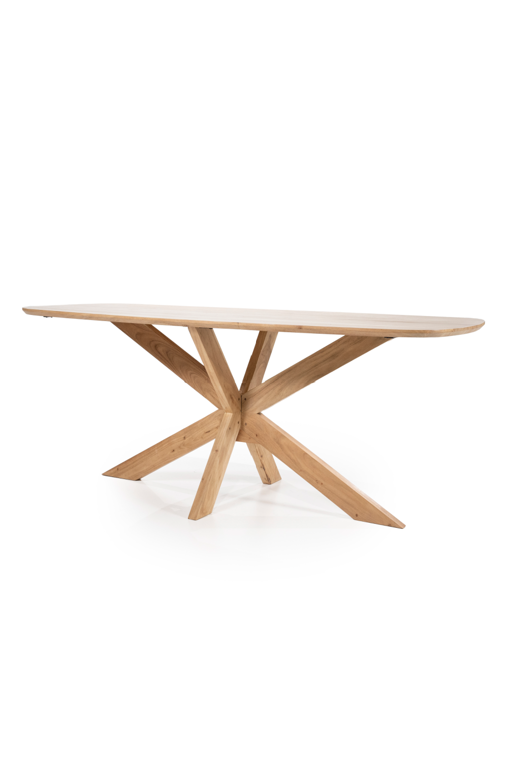 Natural Acacia Wood Dining Table | Eleonora Nikki | OROA.com