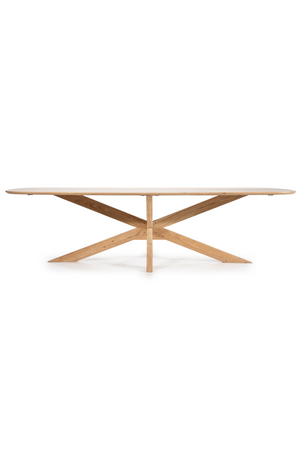 Natural Acacia Wood Dining Table | Eleonora Nikki | OROA.com