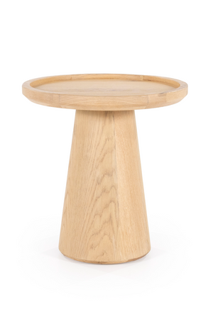 Lacquered Oak Pedestal Side Table | Eleonora Leia | OROA.com