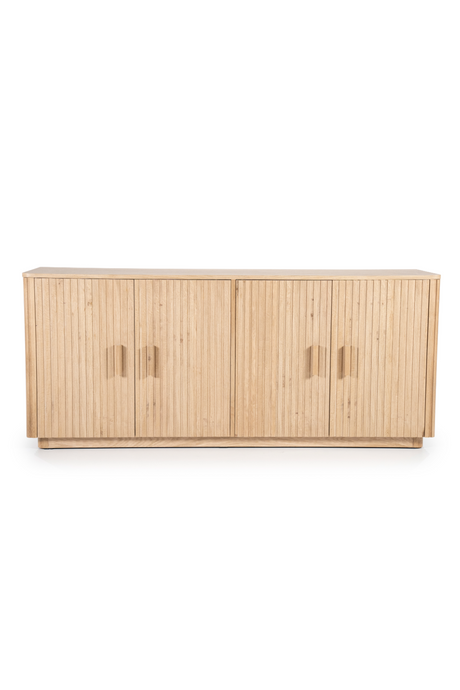 Oak Fluted 4-Door Sideboard | Eleonora Rosenborg | OROA.com