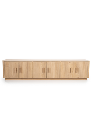 Oak Fluted 6-Door TV Cabinet | Eleonora Rosenborg | OROA.com