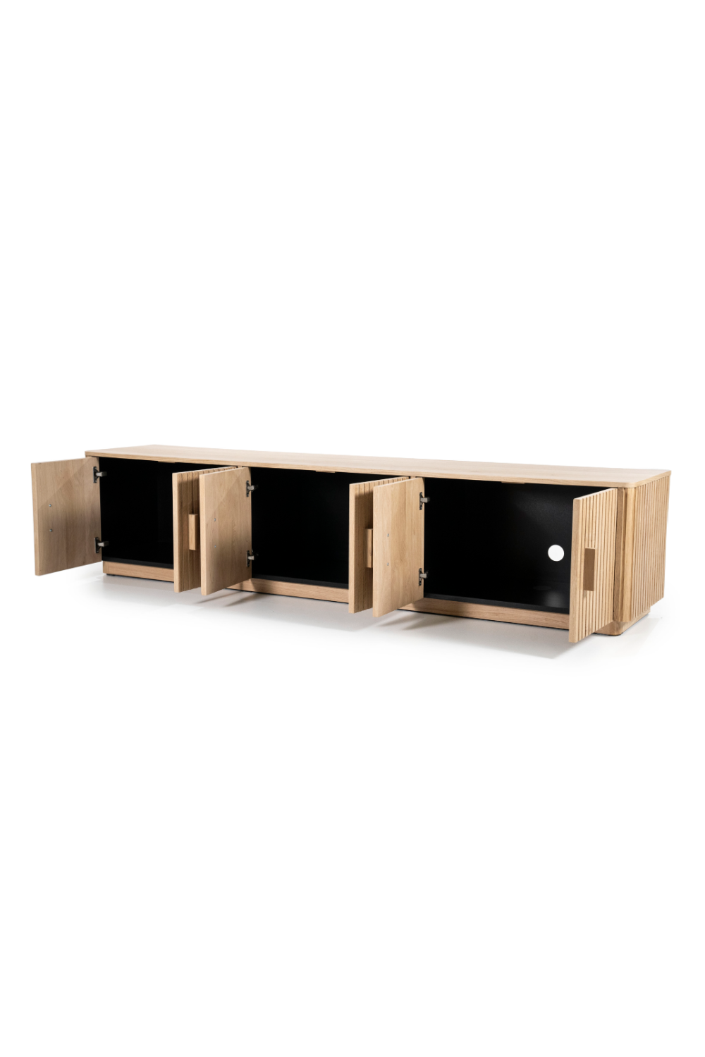 Oak Fluted 6-Door TV Cabinet | Eleonora Rosenborg | OROA.com