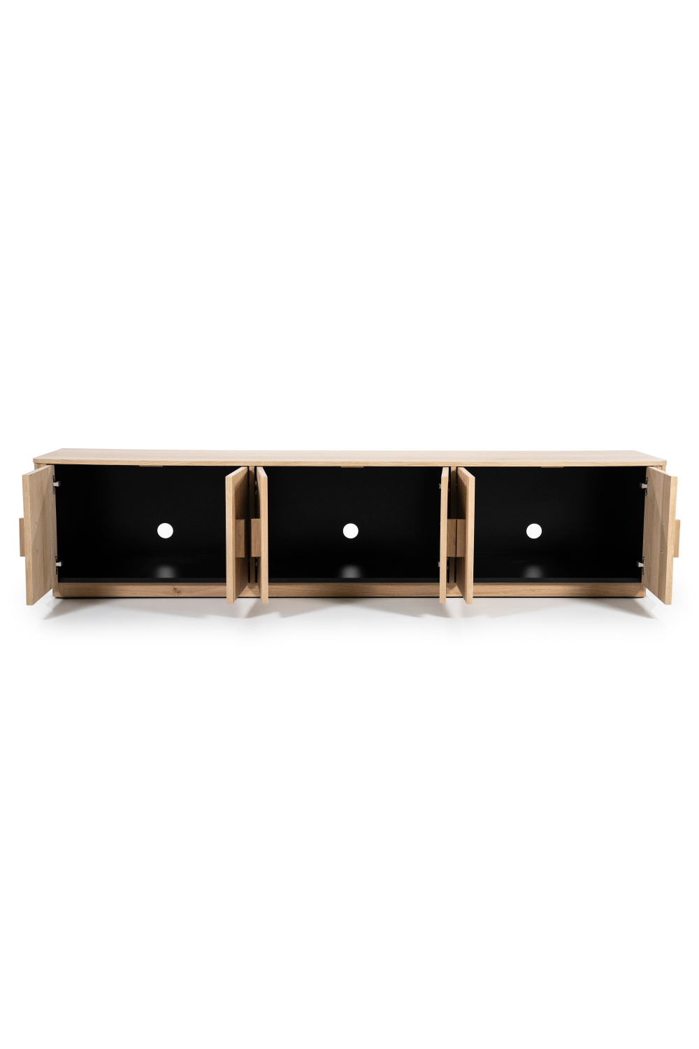 Oak Fluted 6-Door TV Cabinet | Eleonora Rosenborg | OROA.com