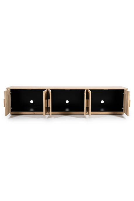 Oak Fluted 6-Door TV Cabinet | Eleonora Rosenborg | OROA.com
