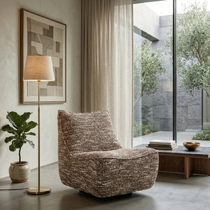   Fabric Swivel Lounge Chair | Oroa.com