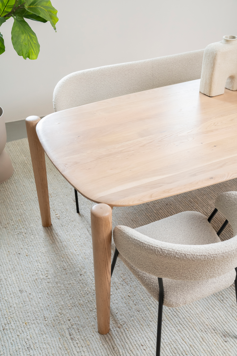 Oak Scandinavian Dining Table | Eleonora Selbu | OROA.com