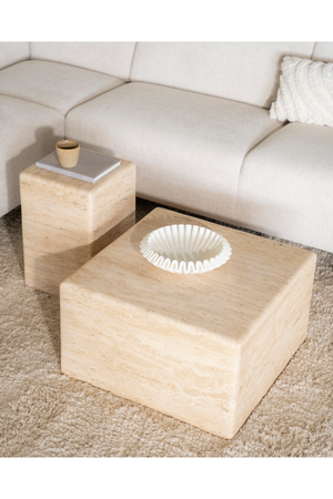 Square Travertine Coffee Table | Eleonora Donta | OROA.com