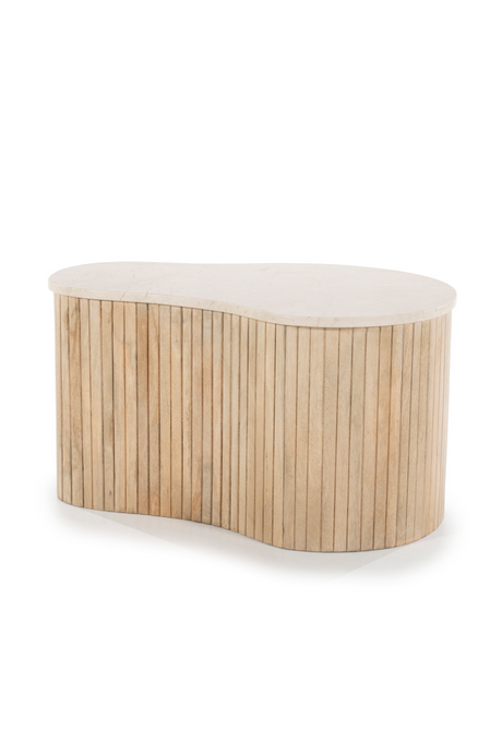 Fluted Mango Coffee Table S | Eleonora Kira | OROA.com