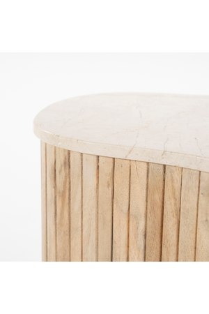 Fluted Mango Coffee Table S | Eleonora Kira | OROA.com