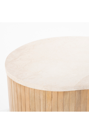 Fluted Mango Coffee Table S | Eleonora Kira | OROA.com