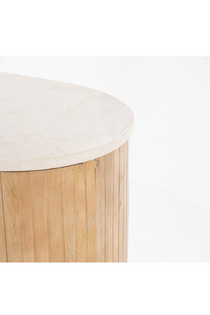 Fluted Mango Coffee Table S | Eleonora Kira | OROA.com