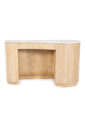 Organic Shape Marble Desk | Eleonora Kira | OROA.com