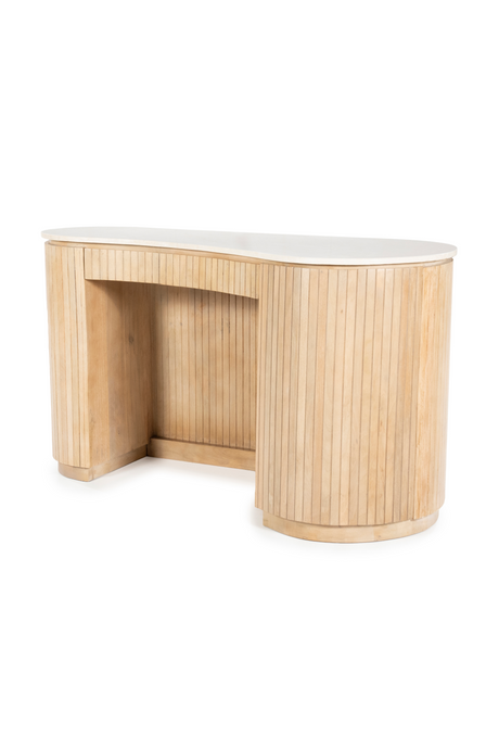 Organic Shape Marble Desk | Eleonora Kira | OROA.com