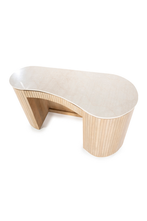 Organic Shape Marble Desk | Eleonora Kira | OROA.com