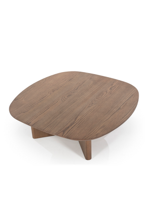 Brown Varnished Oak Coffee Table | Eleonora Stef | OROA.com