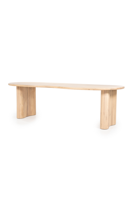 Varnished Oak Organic Dining Table | Eleonora Josh | OROA.com