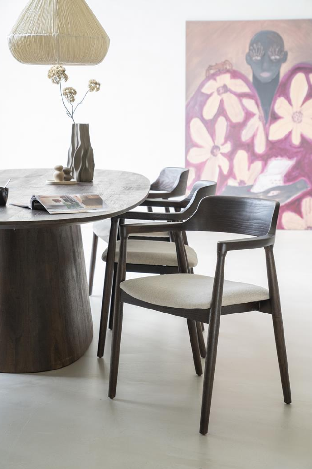 Padded Seat Ash Dining Chair | Eleonora Yorick | OROA.com