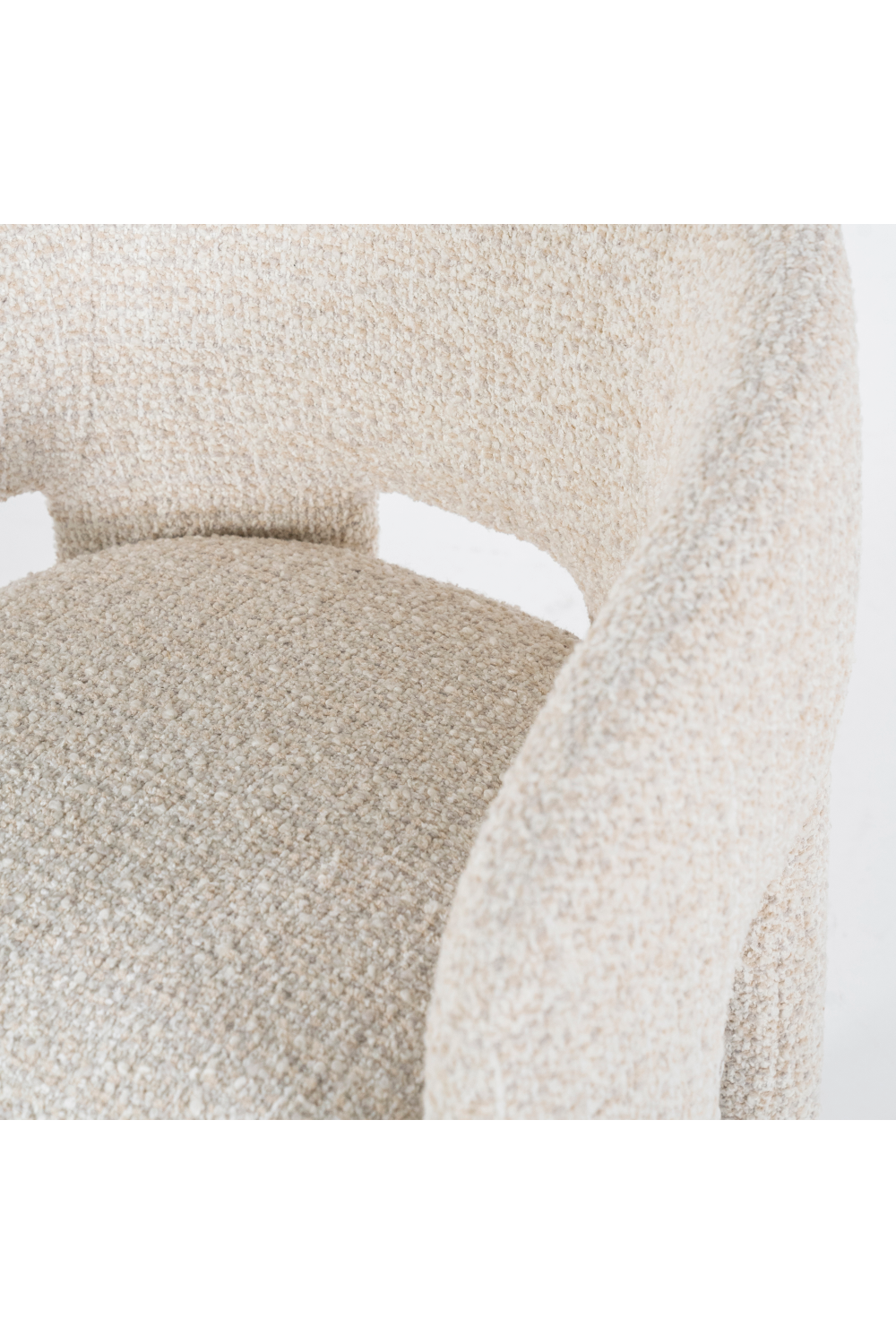 Curved Back Lounge Dining Chair | Eleonora Hamilton | OROA.com