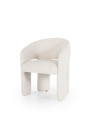 Curved Back Lounge Dining Chair | Eleonora Hamilton | OROA.com