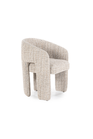Curved Back Lounge Dining Chair | Eleonora Hamilton | OROA.com