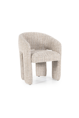 Curved Back Lounge Dining Chair | Eleonora Hamilton | OROA.com