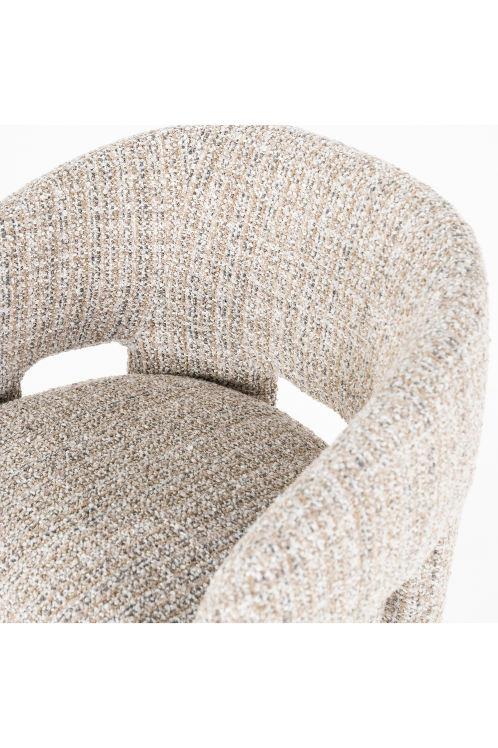 Curved Back Lounge Dining Chair | Eleonora Hamilton | OROA.com