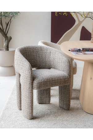 Curved Back Lounge Dining Chair | Eleonora Hamilton | OROA.com
