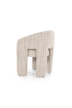 Curved Back Lounge Dining Chair | Eleonora Hamilton | OROA.com