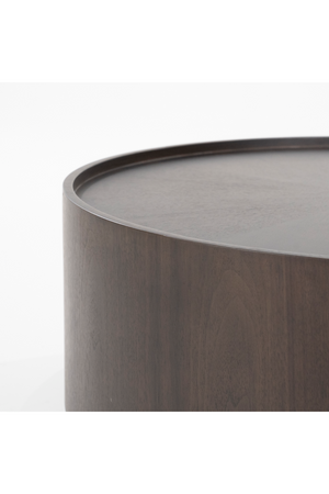 Walnut Round Nesting Coffee Tables (2) | Eleonora Max | OROA.com